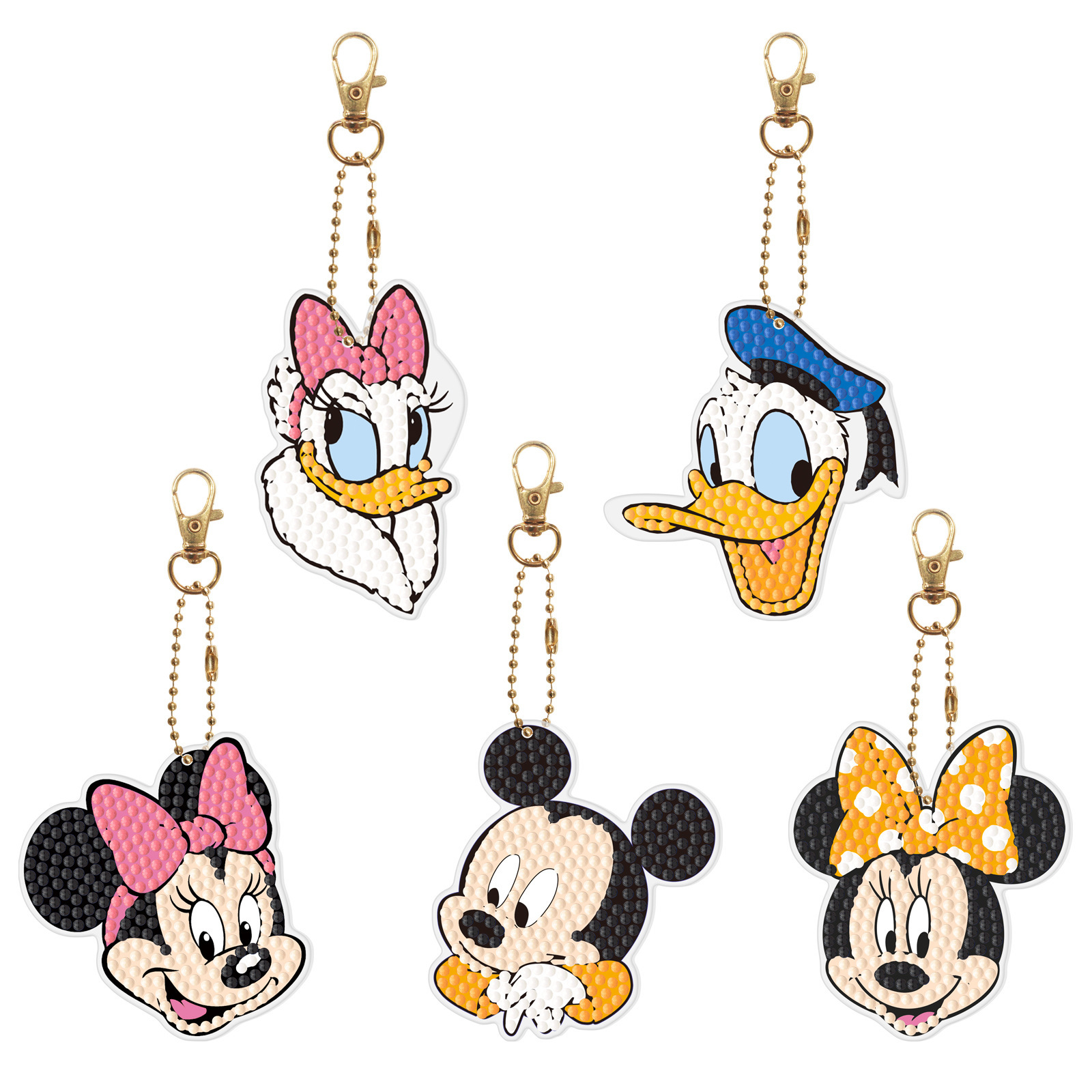 Diamond painting DIY keychain Christmas style keychain handmade diamond pasting Easter keychain Spring Festival diamond painting