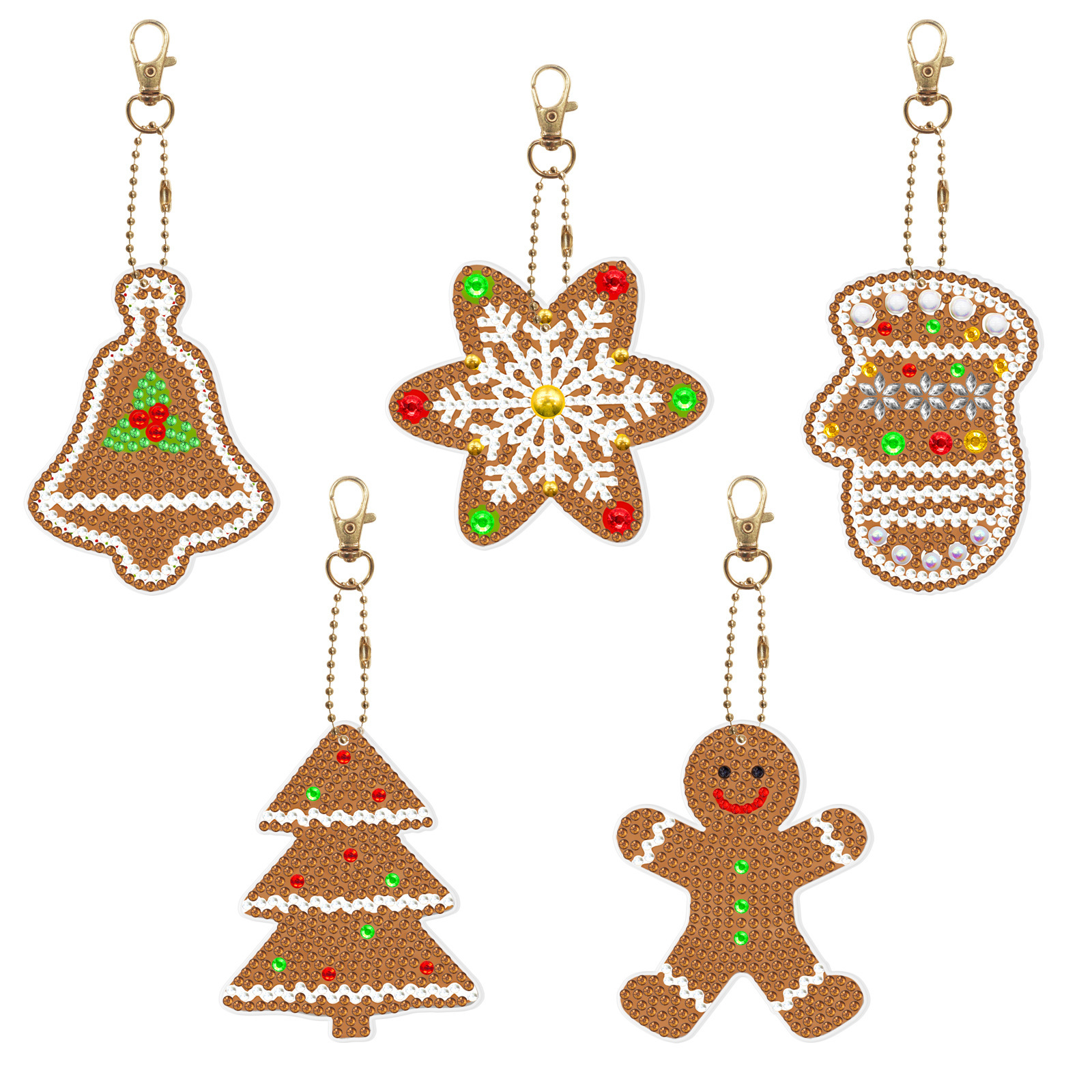 Diamond painting DIY keychain Christmas style keychain handmade diamond pasting Easter keychain Spring Festival diamond painting