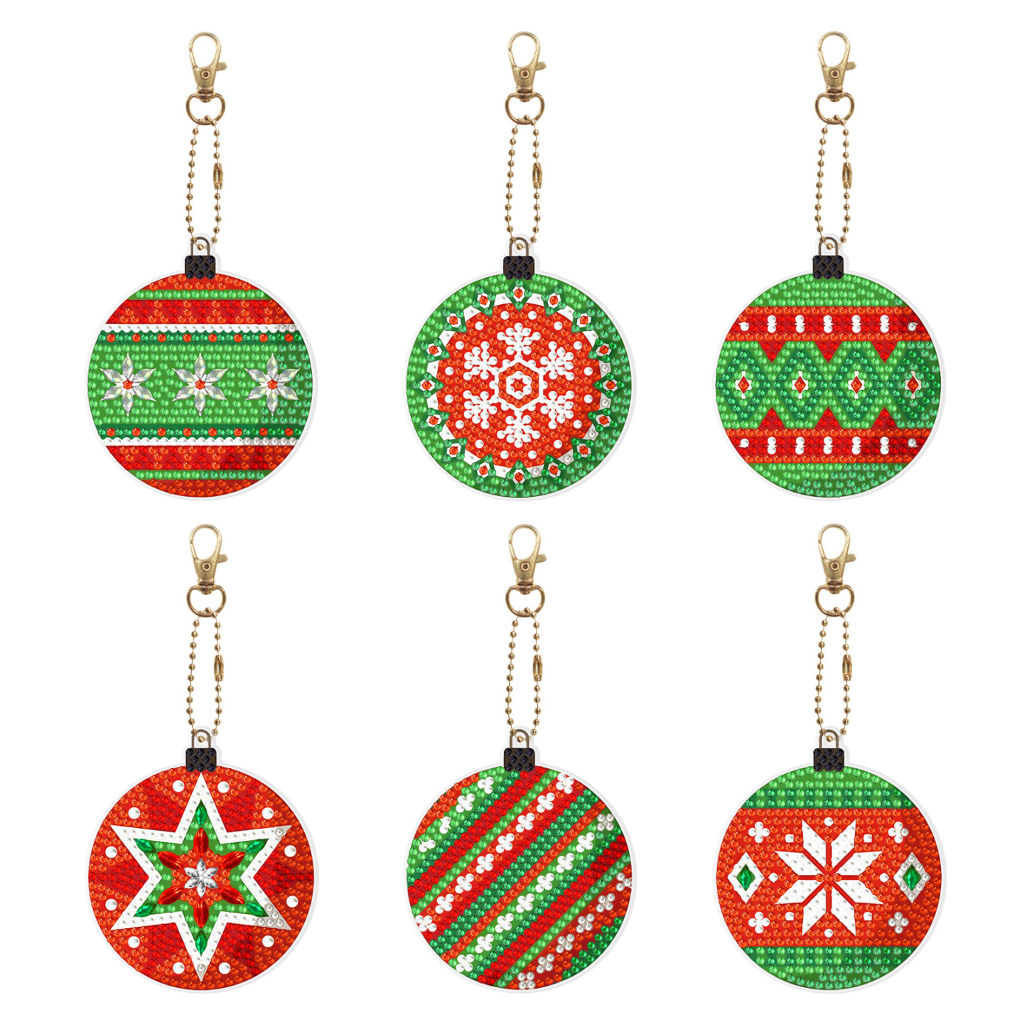 Diamond painting DIY keychain Christmas style keychain handmade diamond pasting Easter keychain Spring Festival diamond painting