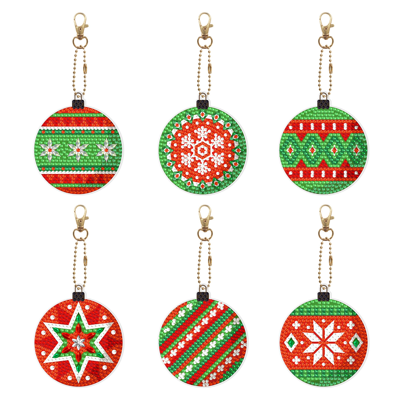 Diamond painting DIY keychain Christmas style keychain handmade diamond pasting Easter keychain Spring Festival diamond painting