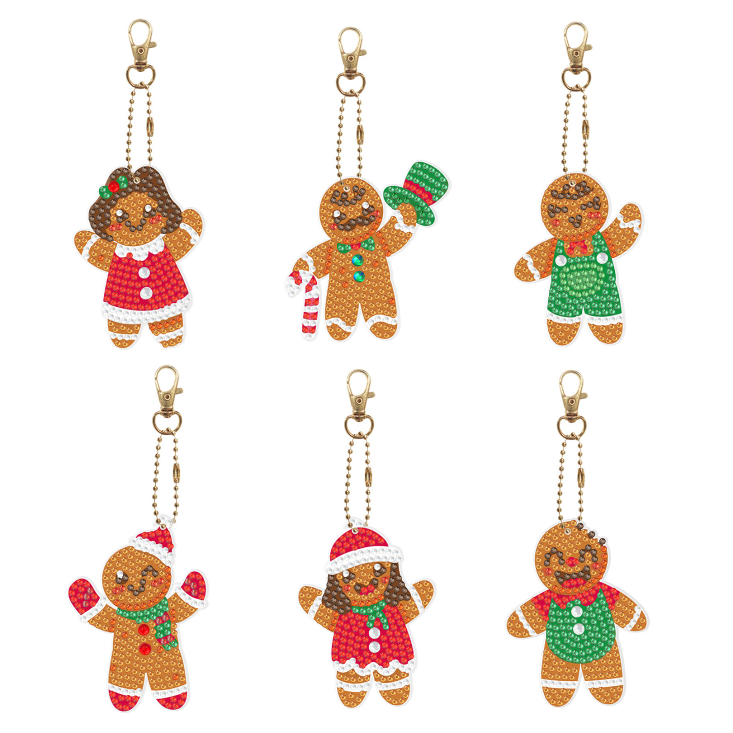 Diamond painting DIY keychain Christmas style keychain handmade diamond pasting Easter keychain Spring Festival diamond painting