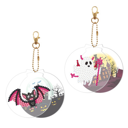 Acrylic diamond painting keychain DIY handmade keychain diamond embroidery customization