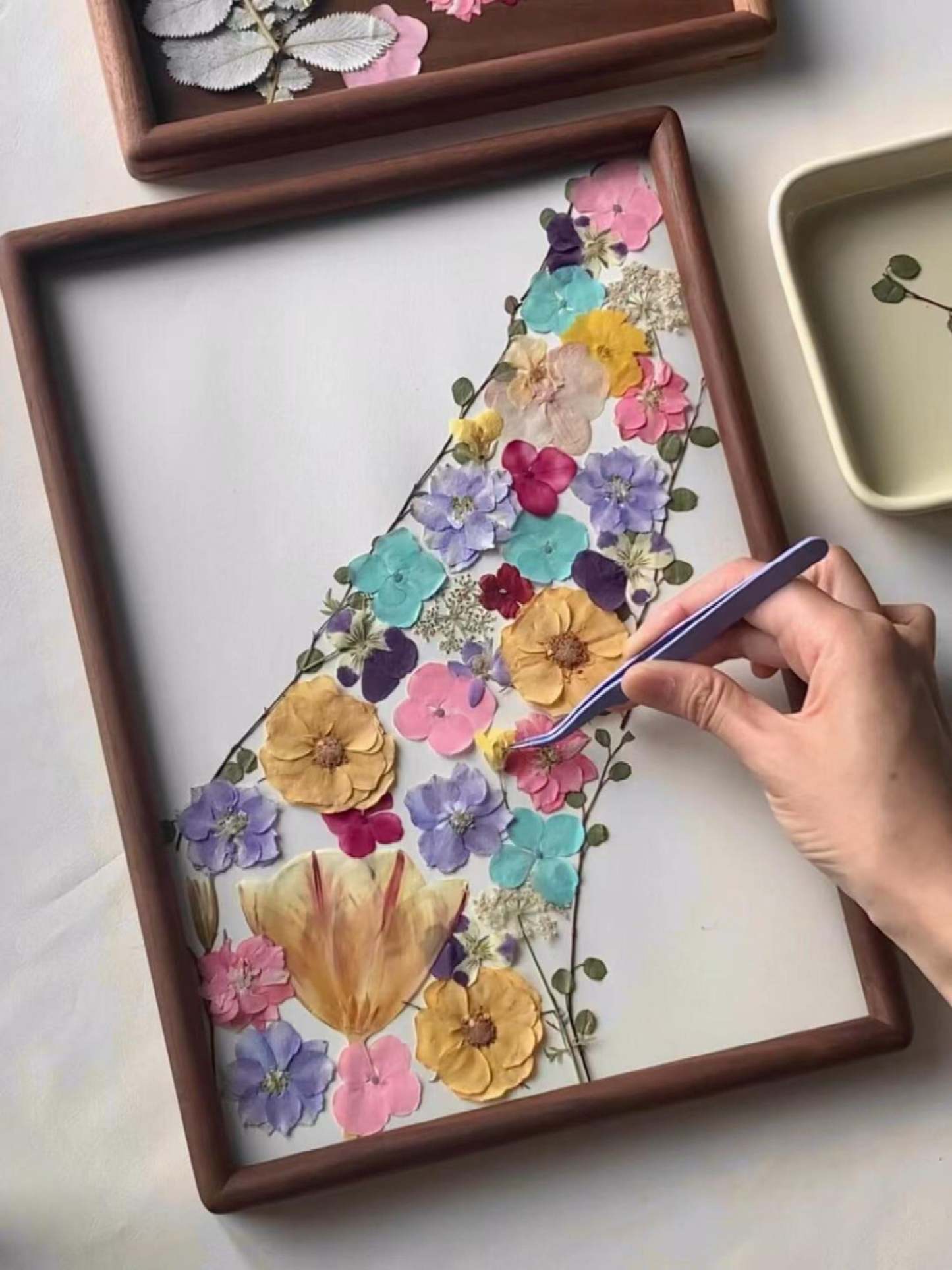 Handmade Pressed Flowers Dried Floral Pressing Frame Plant Wildflower Preserved