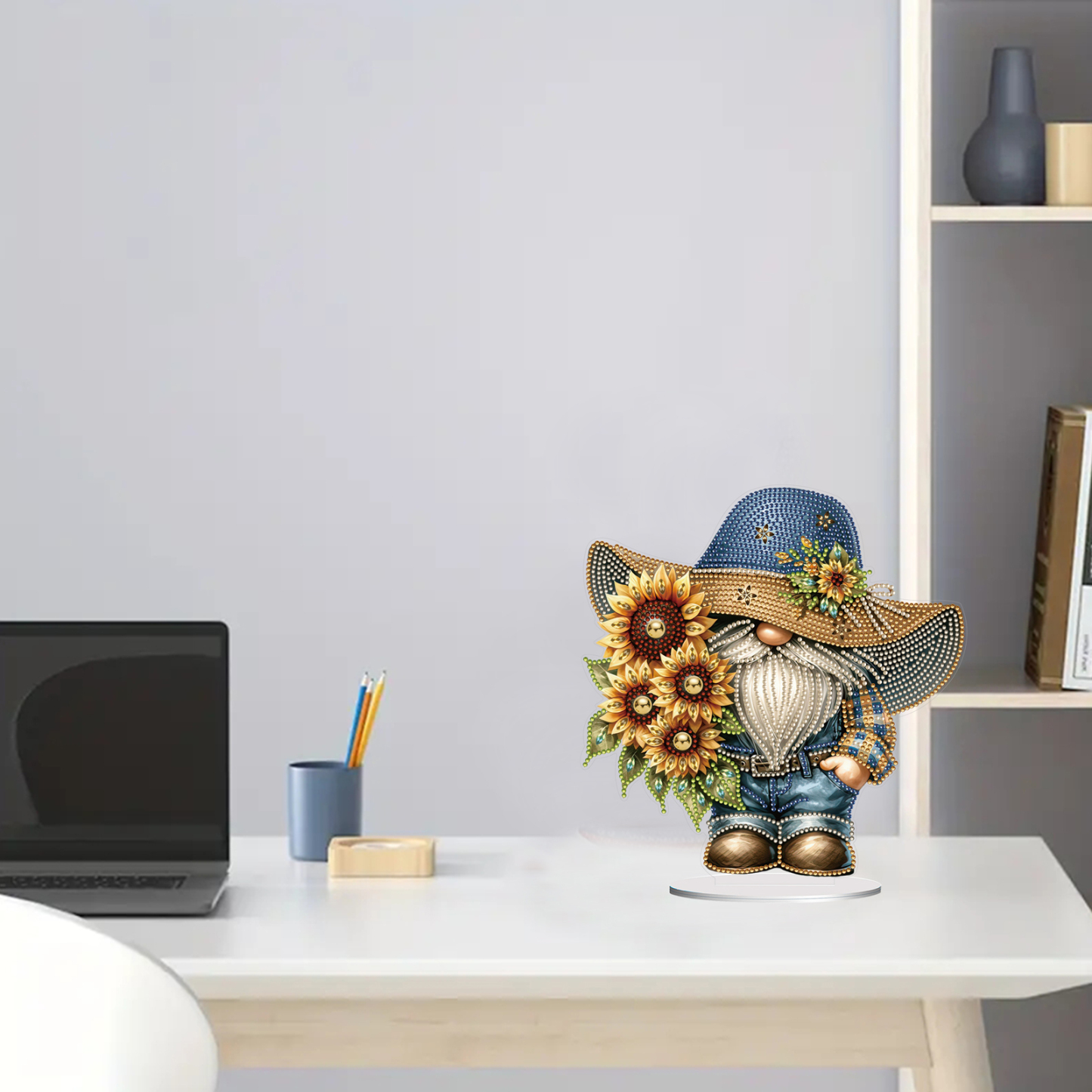 5D DIY Special Shape Diamond Painting Desk Ornament Gnome Decor Kit