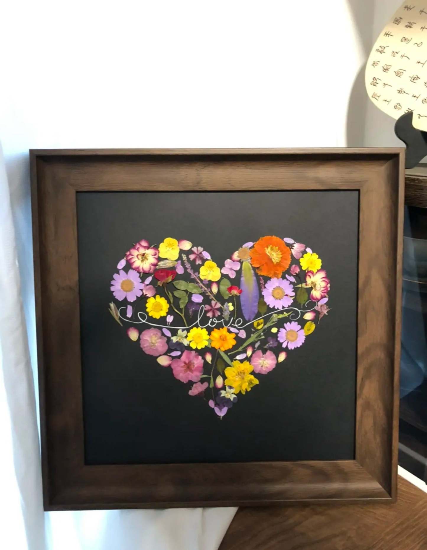 Pressed Floral HandCrafted Pressing Flowers Peserved Dried Plants Love