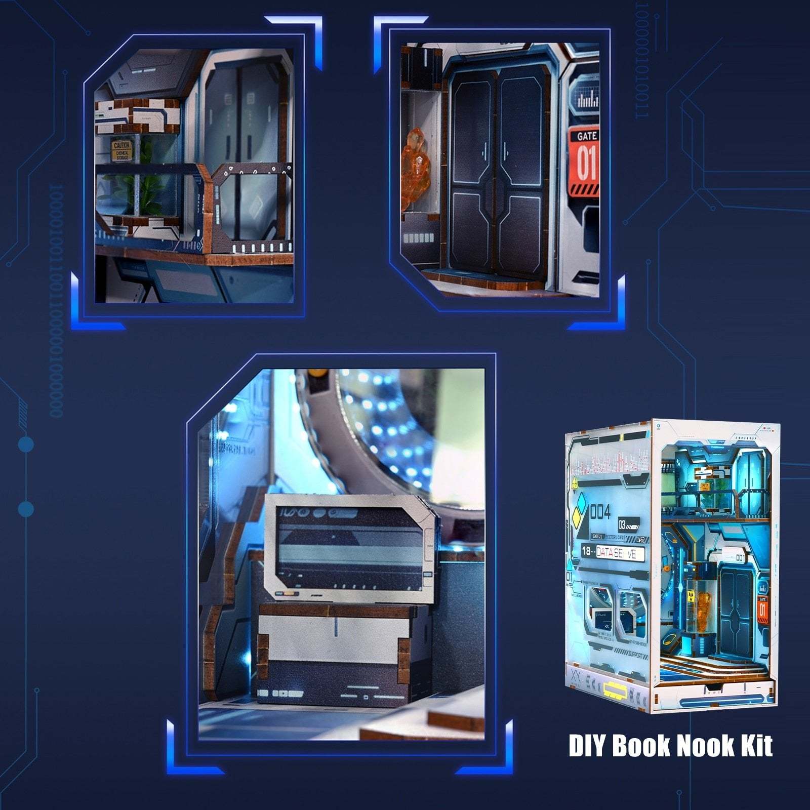 Alien Space Station DIY Book Nook Kit
