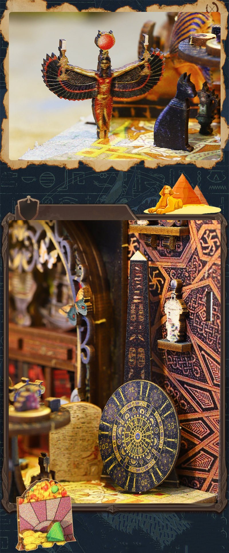 Ancient Egyptian Palace DIY Book Nook
