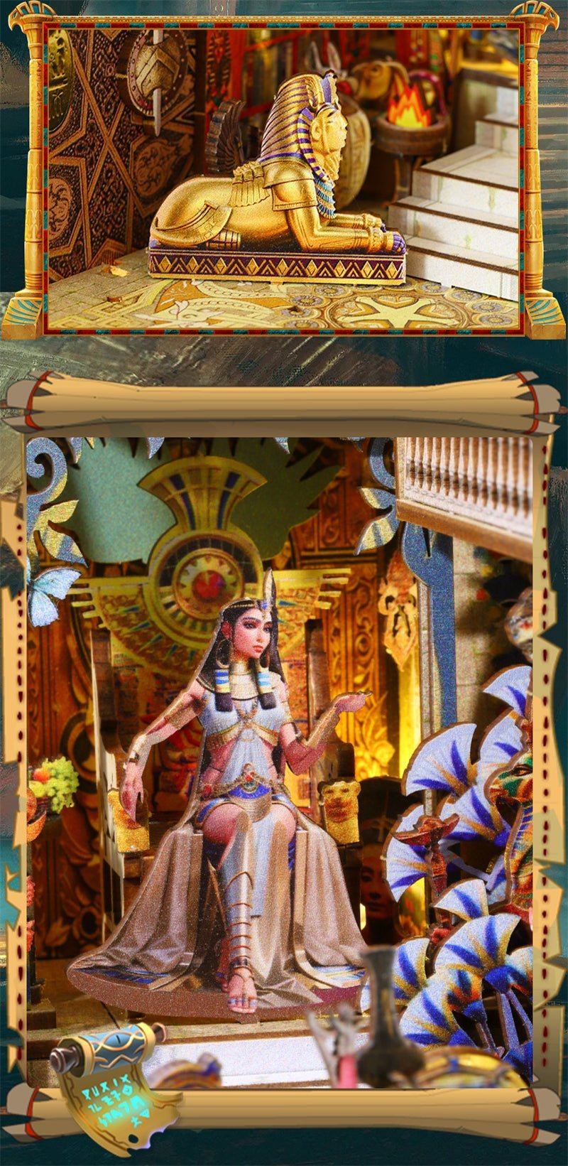 Ancient Egyptian Palace DIY Book Nook