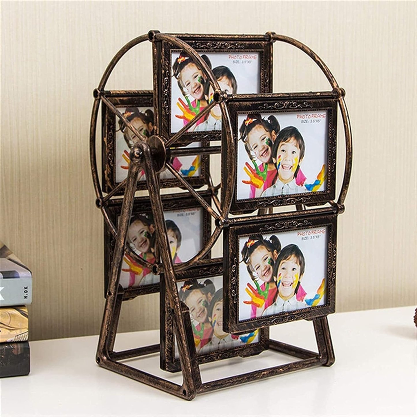 🎡 Retro Vintage Rotating Ferris Wheel Picture Frame