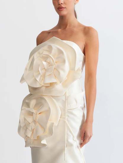 Rose Detail Cocktail Dress