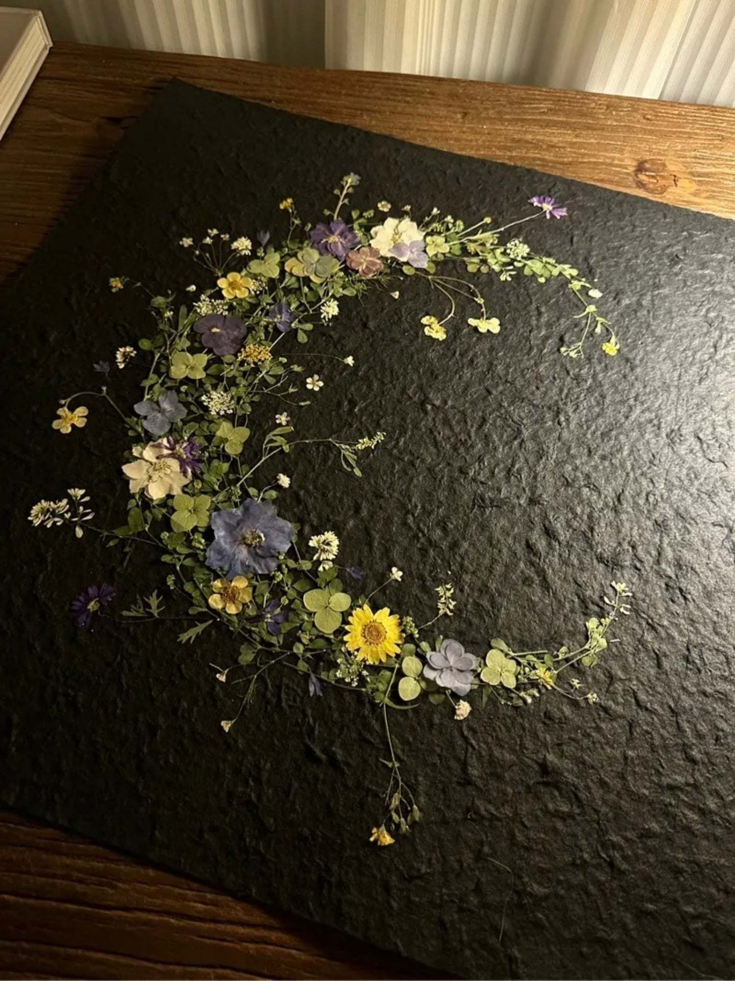 Pressed Flower Art Dried Florals Framed Plants Preserved