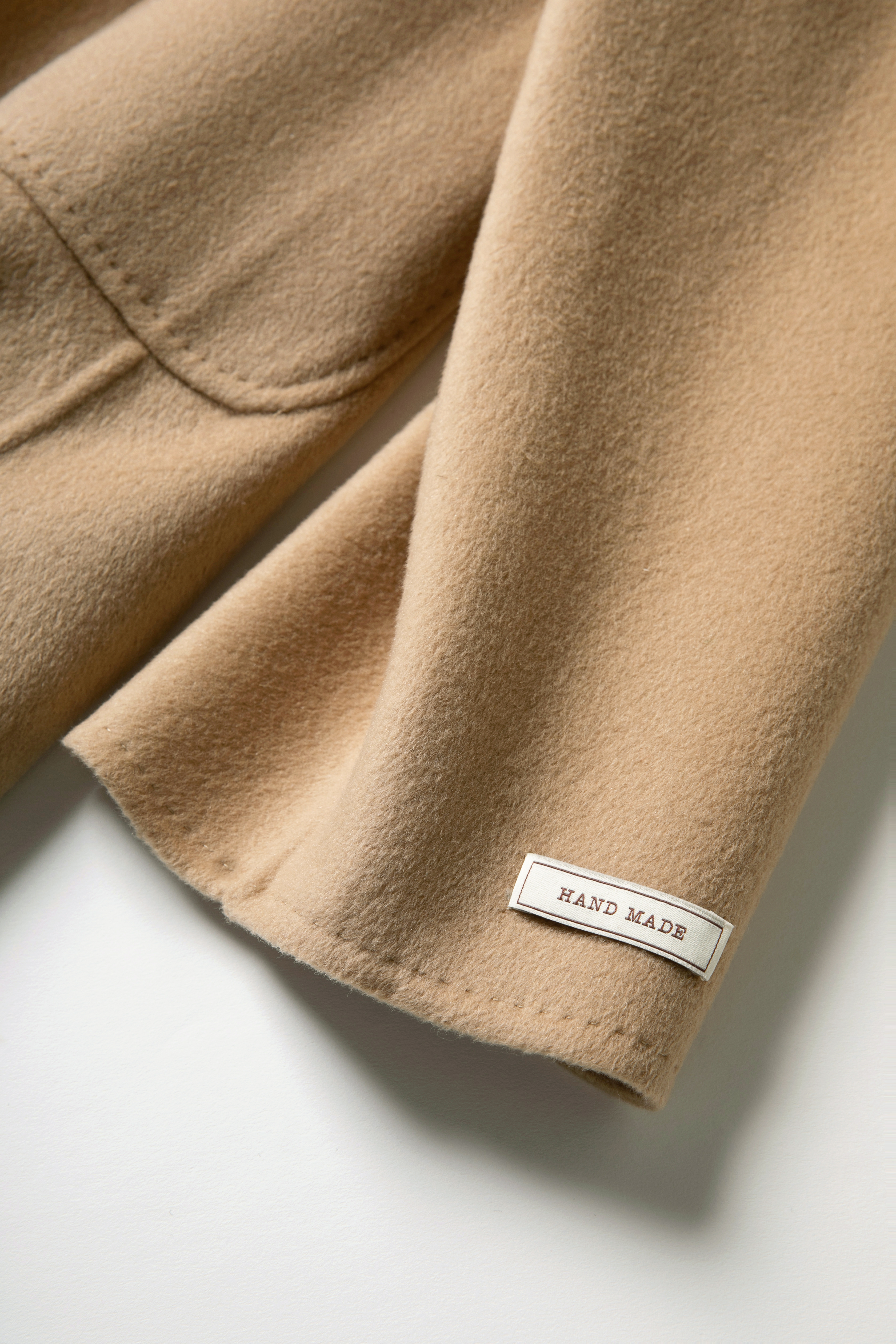 Wool Pocket Coat With Belt