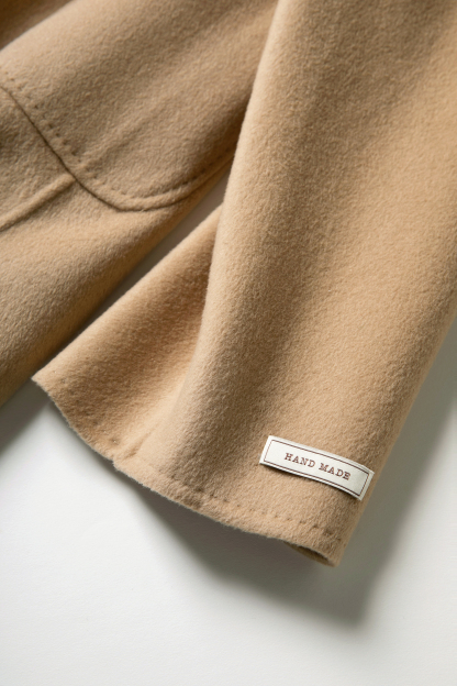 Wool Pocket Coat With Belt