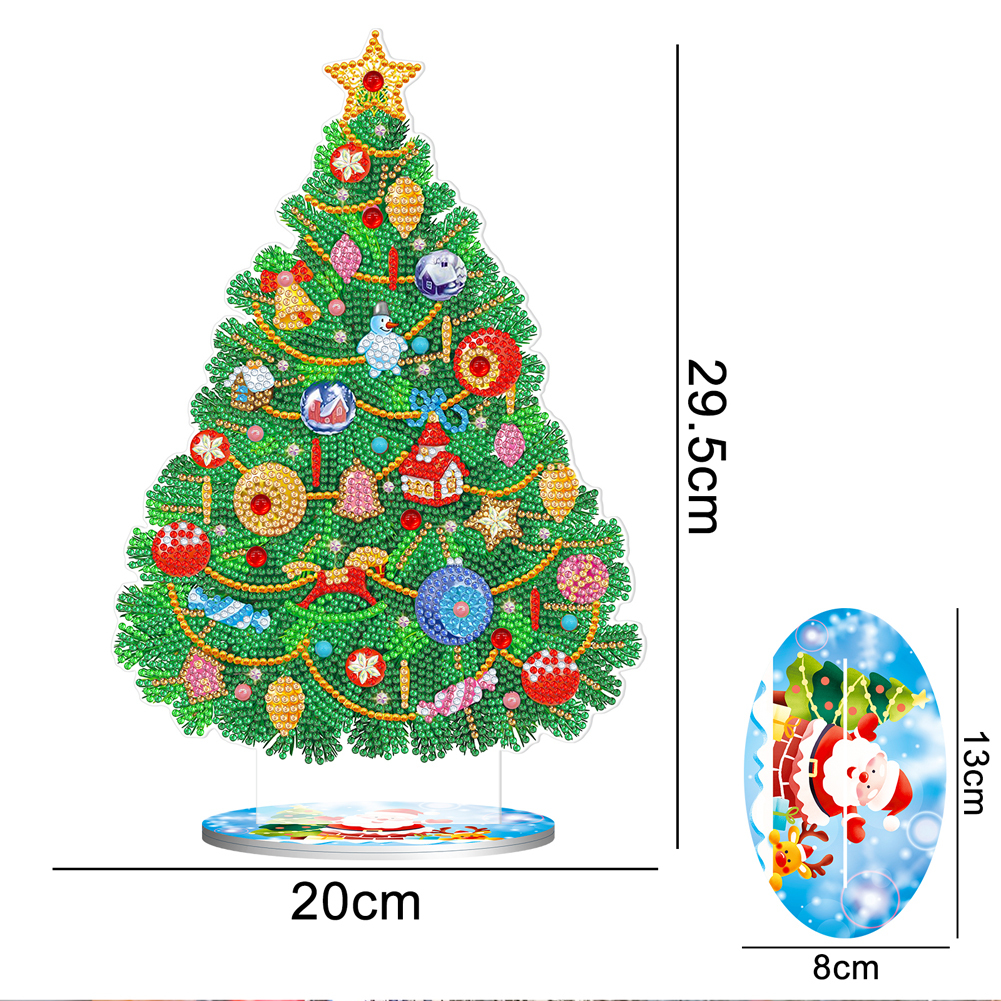 5D Desktop Christmas Tree DIY Diamond Art Desktop Acrylic Kits