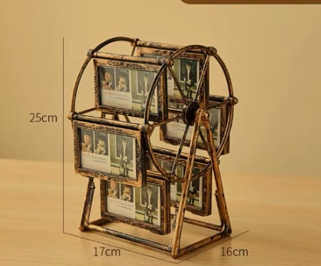 🎡 Retro Vintage Rotating Ferris Wheel Picture Frame