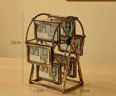 🎡 Retro Vintage Rotating Ferris Wheel Picture Frame