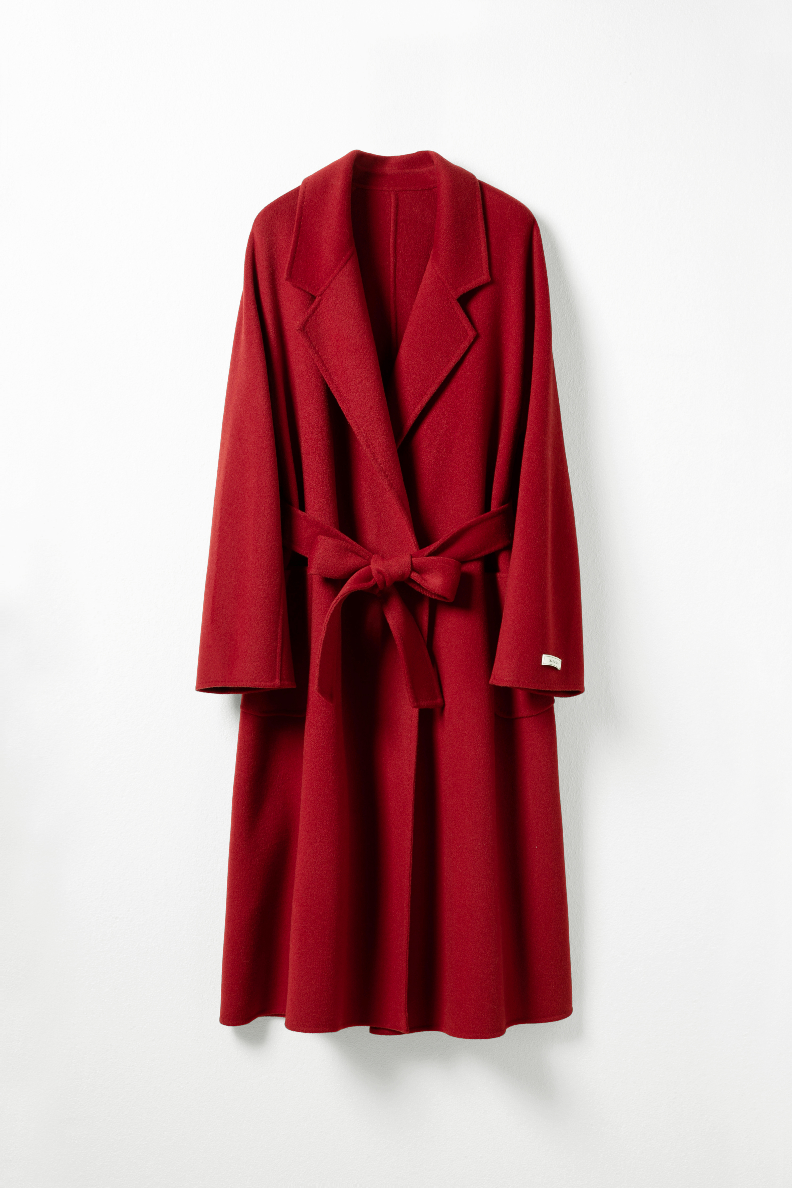 Wool Pocket Coat With Belt