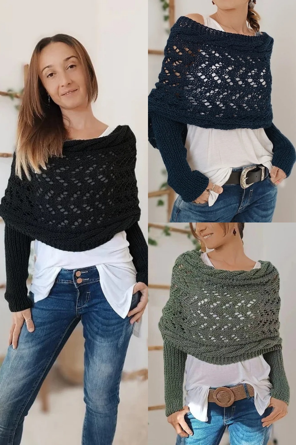 🔥Knitted Wrap, Shrugs For Women