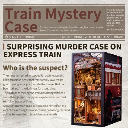 Train Mystery Case DIY Book Nook Kit