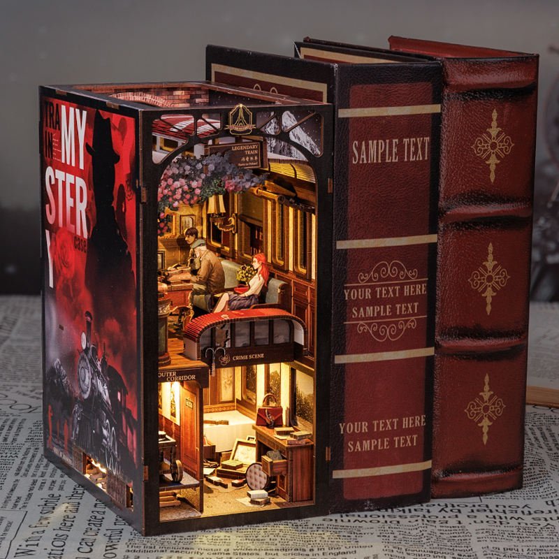 Train Mystery Case DIY Book Nook Kit