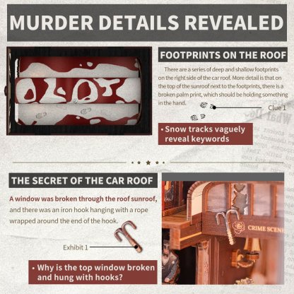 Train Mystery Case DIY Book Nook Kit