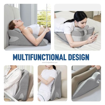 Y-Shaped Reading Pillow with Arm Rests & Memory Foam Support