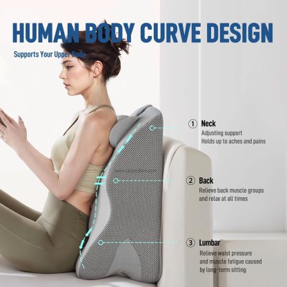 Y-Shaped Reading Pillow with Arm Rests & Memory Foam Support