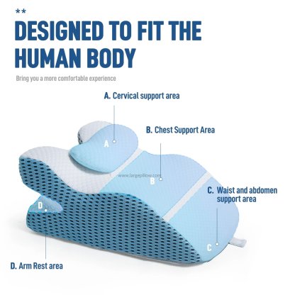 Y-Shaped Reading Pillow with Arm Rests & Memory Foam Support