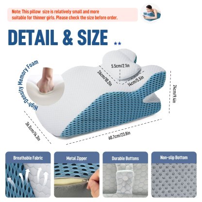 Y-Shaped Reading Pillow with Arm Rests & Memory Foam Support