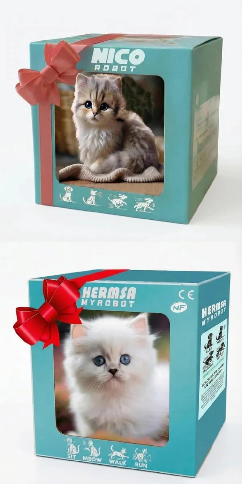 🔥HOT SALE 49% OFF ✨Interactive Robot Kitten - Cute Pet Toy Gift for Kids & Adults