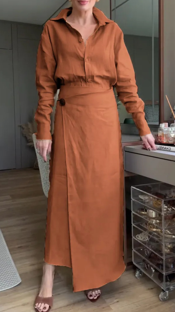 New Long-sleeved Lapel Slim Women's Clothing