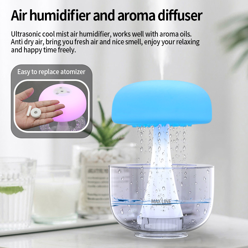 Ping-Tong®Sleep Aid Aromatherapy Machine Humidifier (Jellyfish)