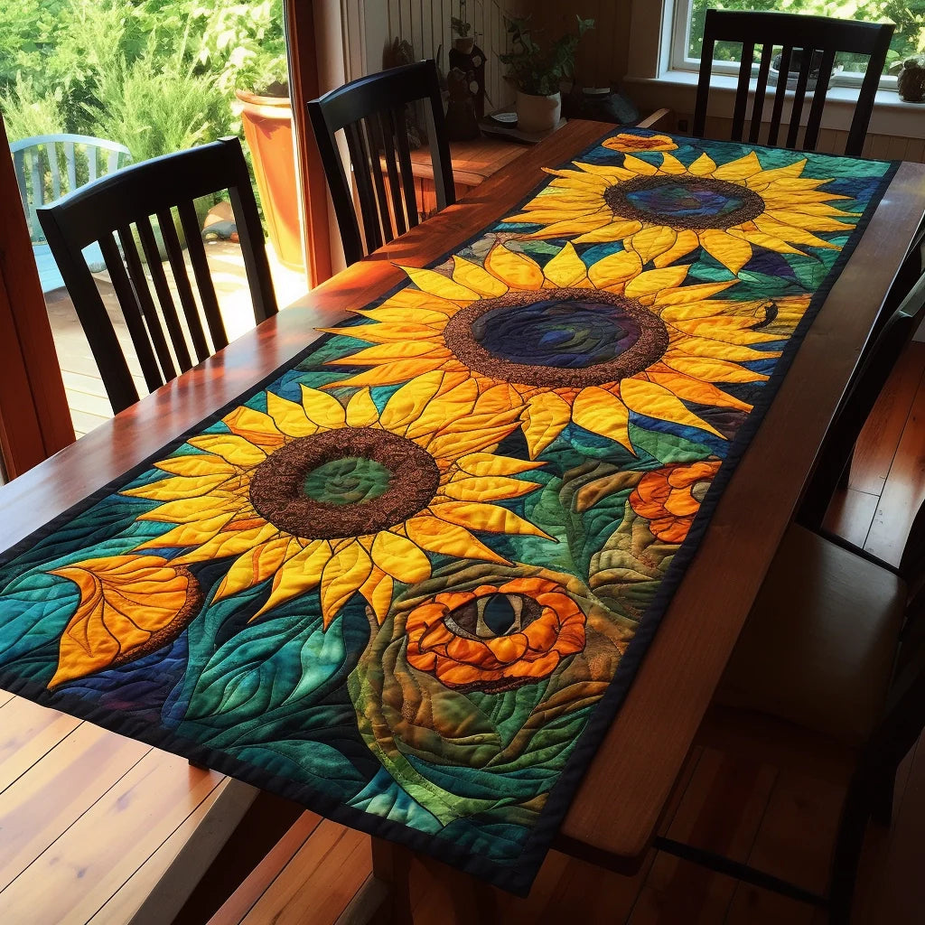Sunflower TAI04122329 Quilted Table Runner – Myrobotpuppy
