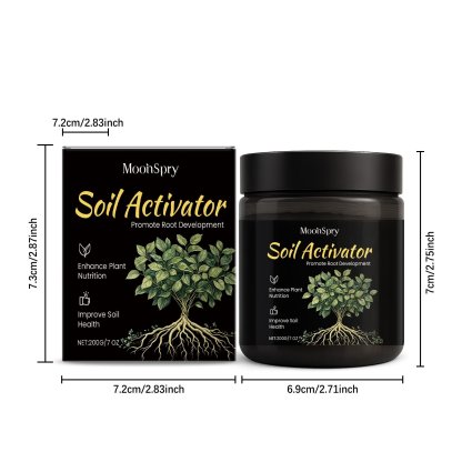Soil Revitalizer , Concentrated Humic Acid Formula for Lawn & Garden Plant Food Enhancer Yields
