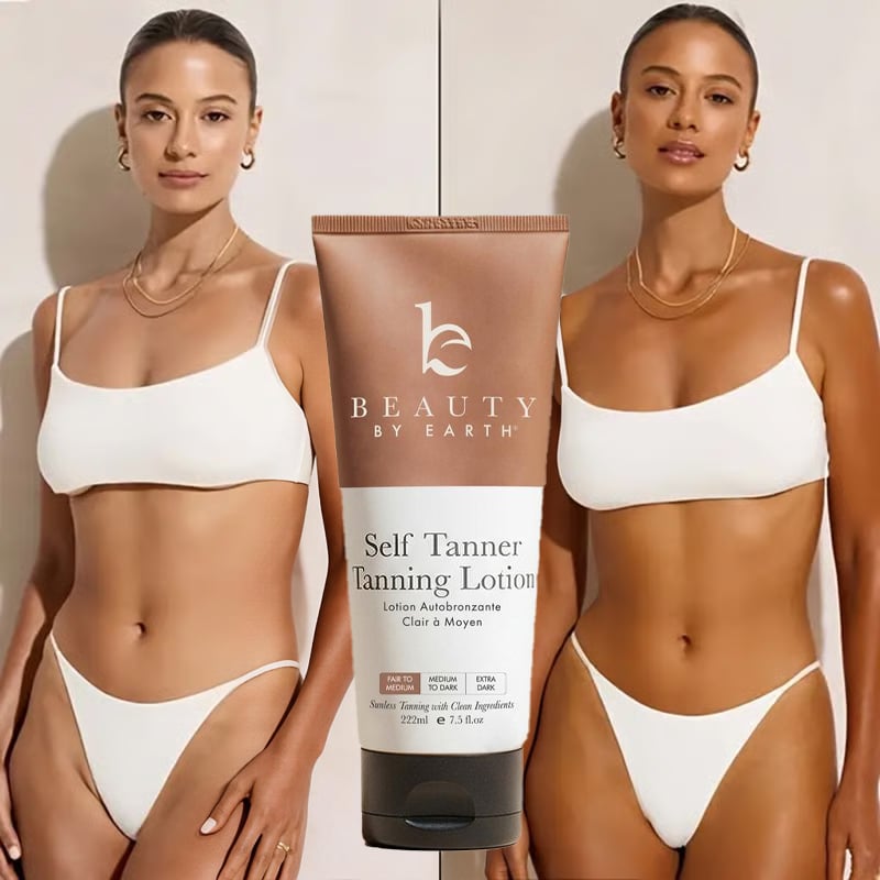 🌞 Get the Ultimate Sunless Glow – 49% OFF – ✨ Beauty by Earth Self Tanner Lotion – For a Natural, Streak-Free Tan