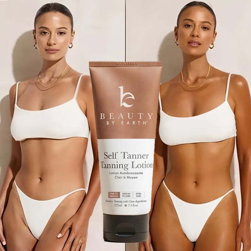 🌞 Get the Ultimate Sunless Glow – 49% OFF – ✨ Beauty by Earth Self Tanner Lotion – For a Natural, Streak-Free Tan