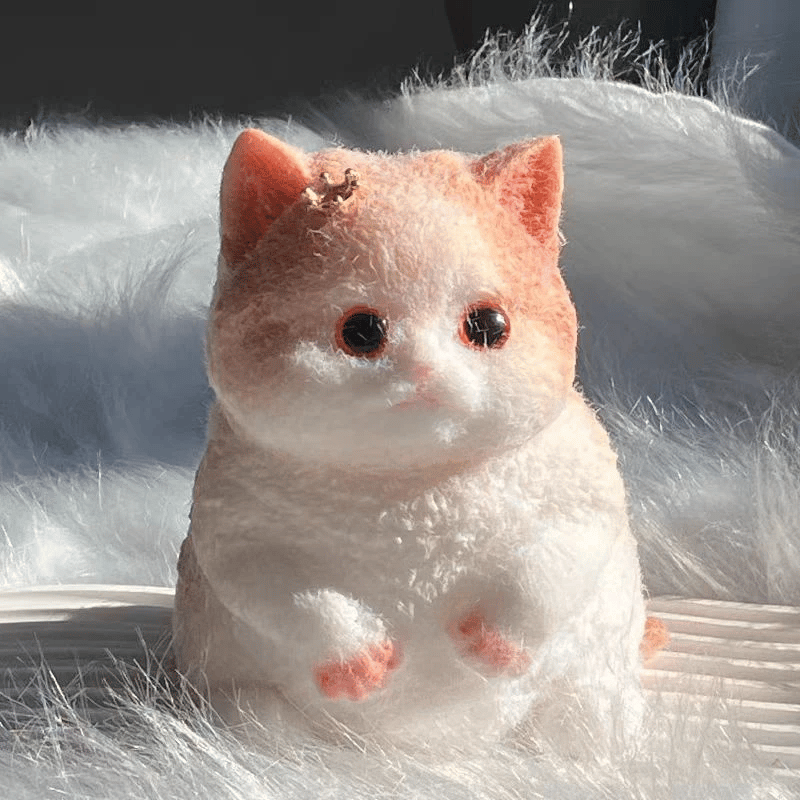Handmade Kitten Squeeze Relax Stress Release Toy