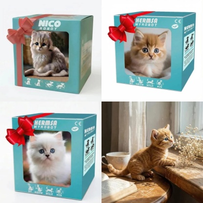 🔥HOT SALE 49% OFF ✨Interactive Robot Kitten - Cute Pet Toy Gift for Kids & Adults