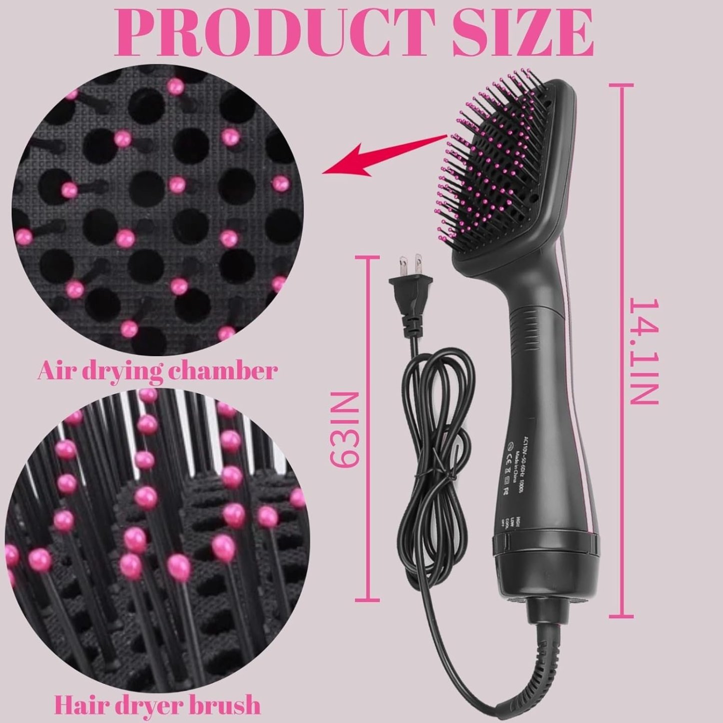 Hair Dryer Brush Blow Dryer Brush in One, 3 in 1 One Step Hair Dryer and Styler