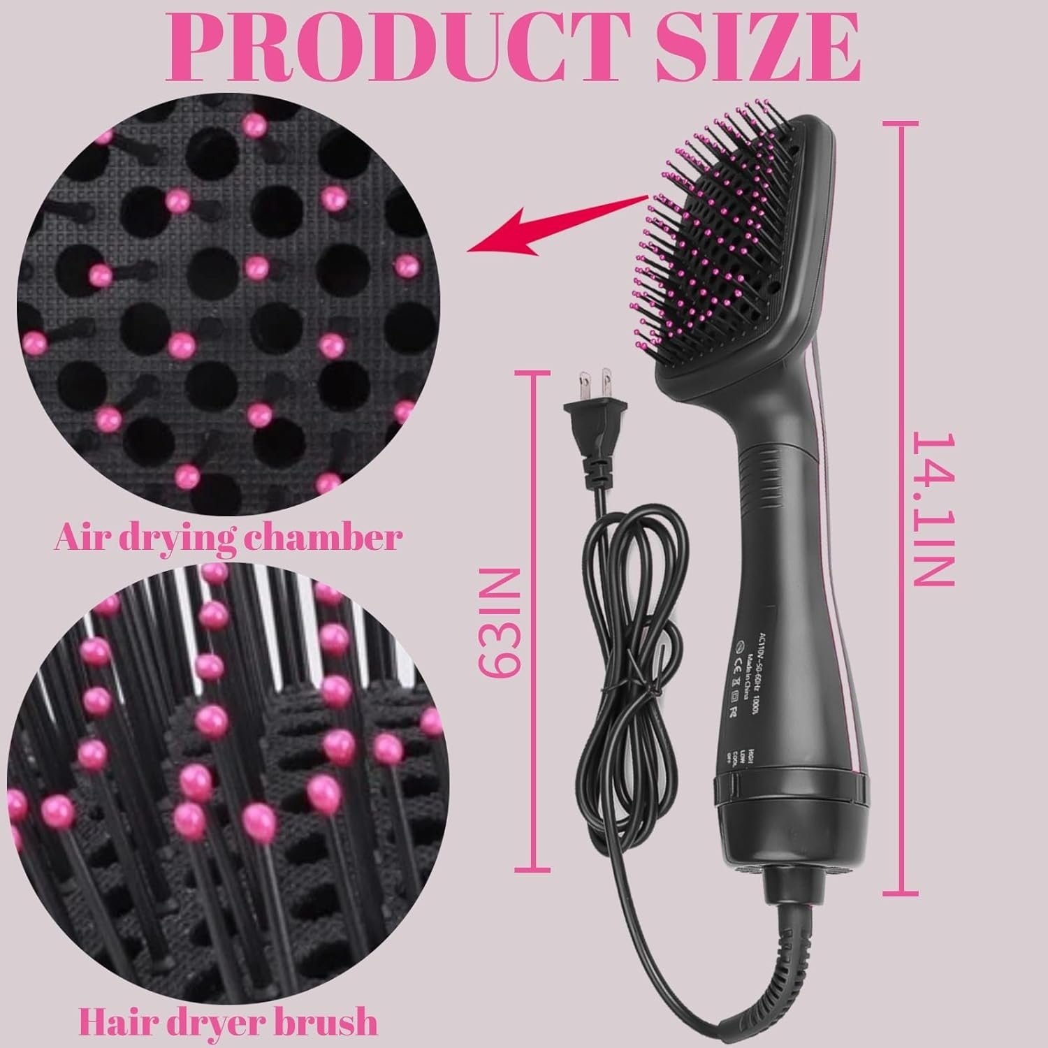 Hair Dryer Brush Blow Dryer Brush in One, 3 in 1 One Step Hair Dryer and Styler