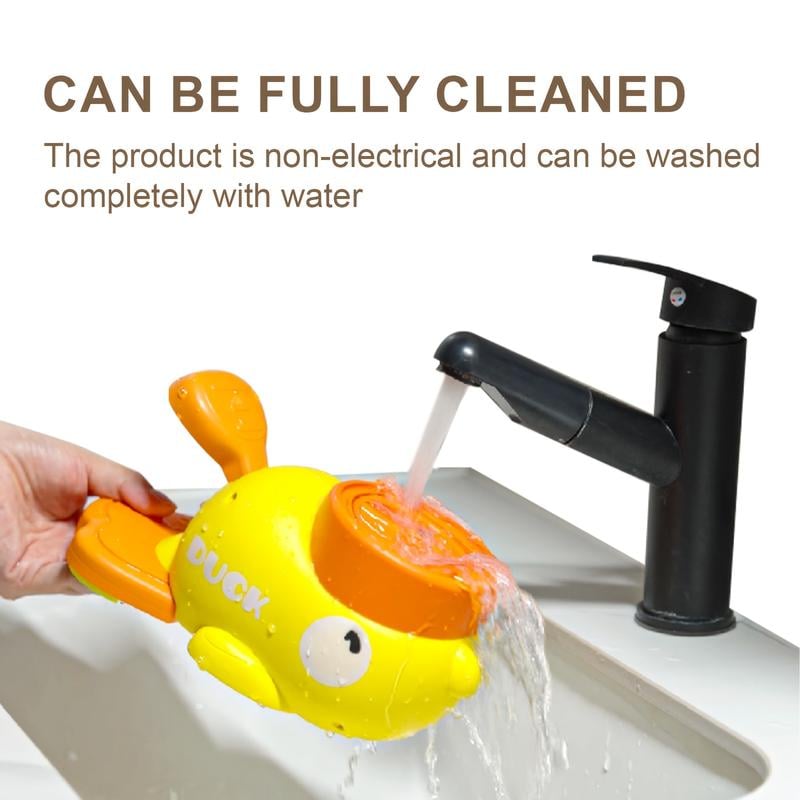 Product Introduction of 1pc Yellow Duck-Shaped Interactive Dog Feeder - Non-Electric, Manual Press-to-Get Food Dispenser for Small, Medium, Large Dogs, Durable Plastic 6