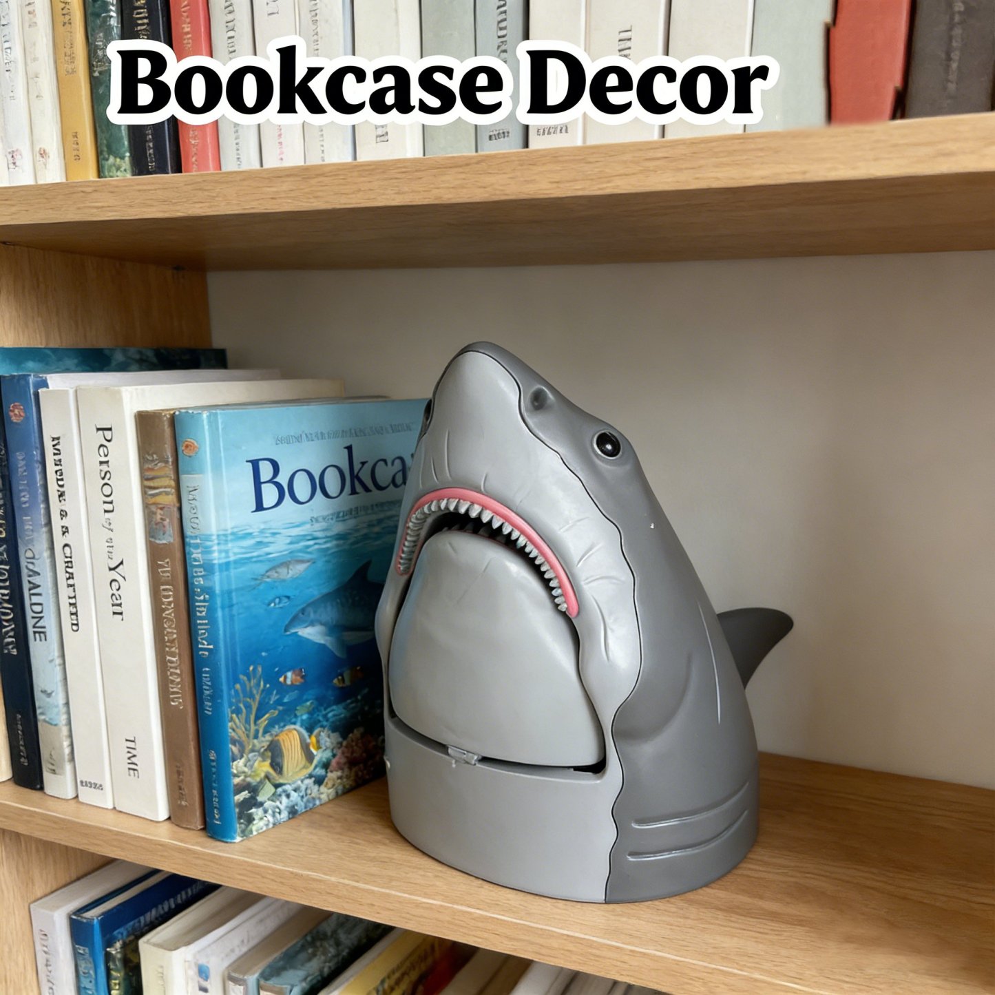 🦈 Shark-Shaped Storage Box & Popcorn Bucket