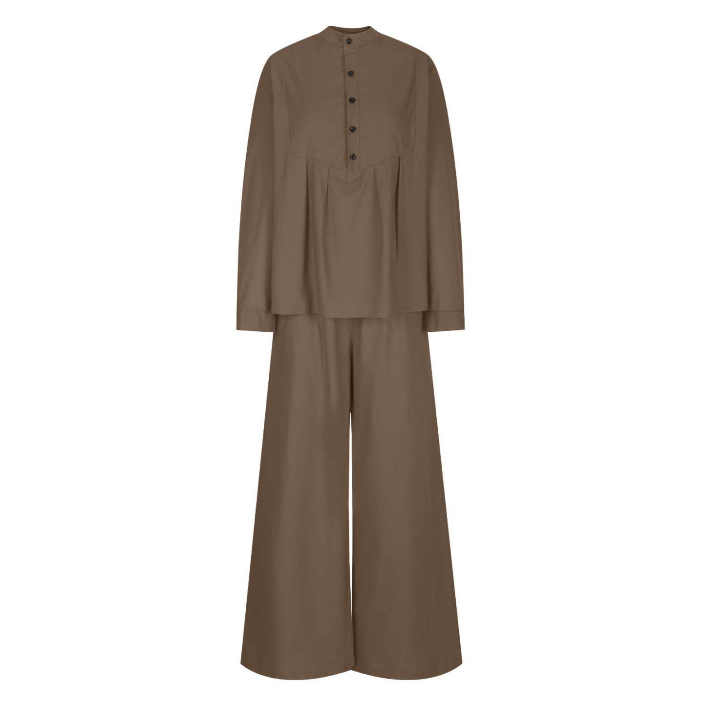 Women's Two Piece Outfits Cotton Linen Pants Sets Casual Long Sleeve Button Down Henley Tops and Pants Lounge Sets Red XXL 12