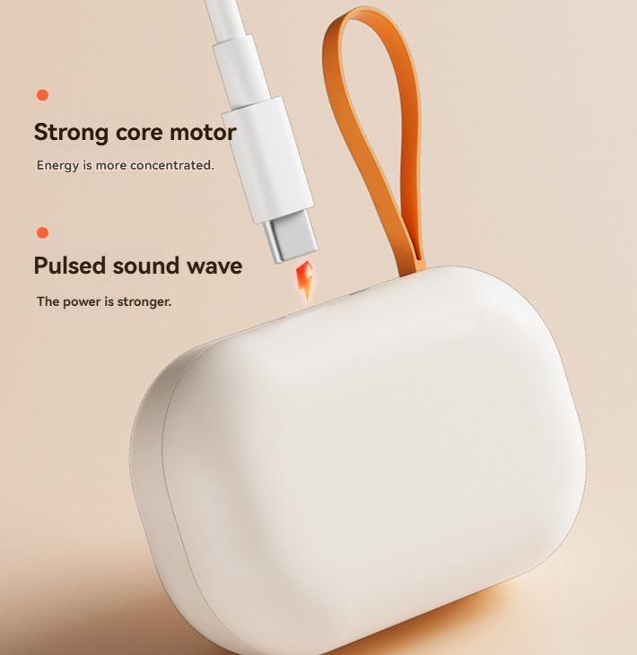 Ultrasonic Contact Lens Cleaner Rechargeable Eye Contact Cleaner with Vanity Mirror Compact Contact Lens Cleaner with Two Cleaning Modes Fits Hard, Soft, Multicolor Contact Lens