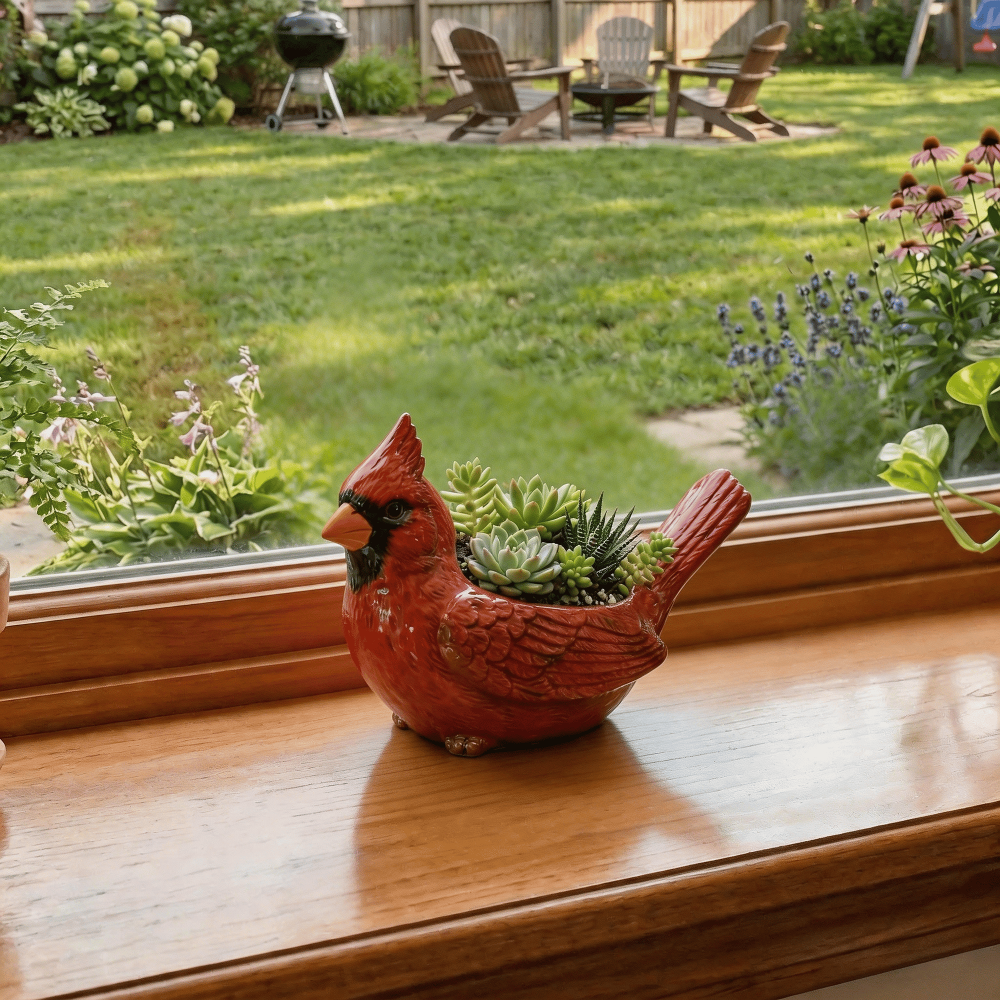 🔥Last Day 48% OFF 🐦Cardinal Bird Succulent Planter