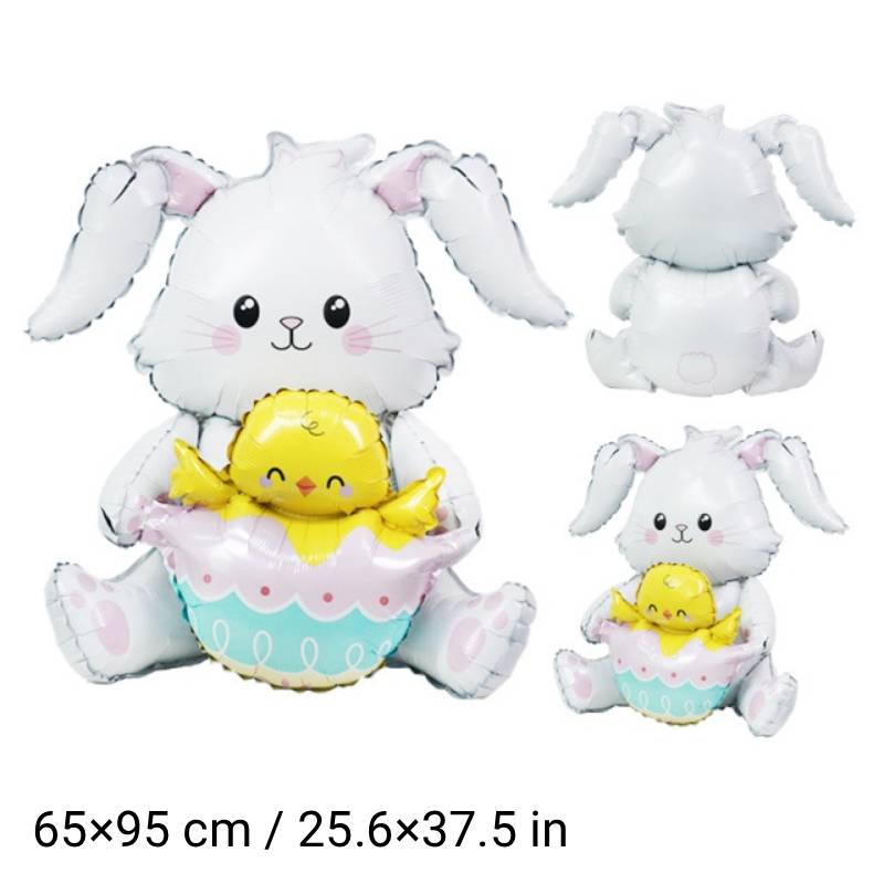 🎁Easter Early Bird Sale🐰Giant 3D Standing Bunny Balloon Self-Supporting Festive Cheer