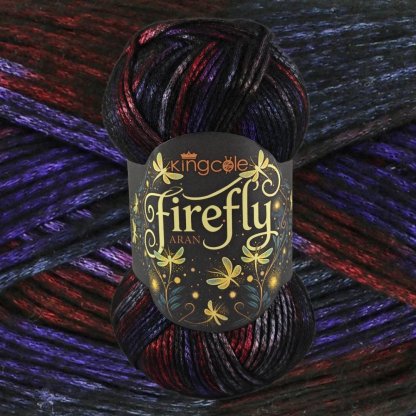 🧶Aran Wool ‘Firefly’ Iridescent Shimmer Yarn: A Touch of Magic in Every Stitch💫