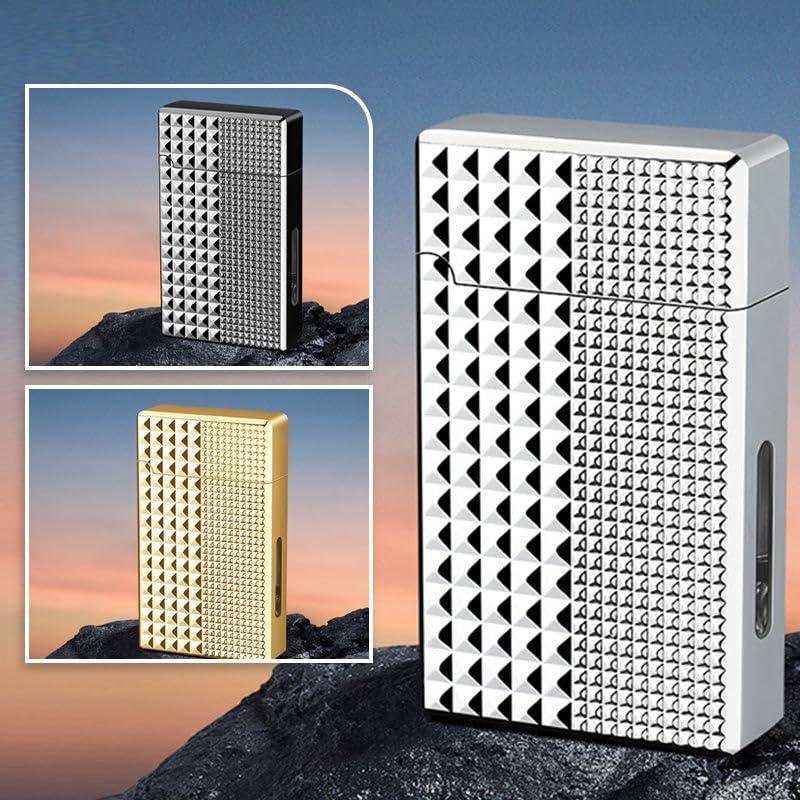 🔥 Voice-Activated Metal Windproof Lighter | 4 Smart Ignition Modes & USB Rechargeable