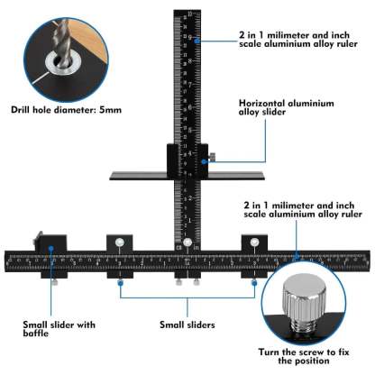 Aluminum Cabinet Hardware Jig
