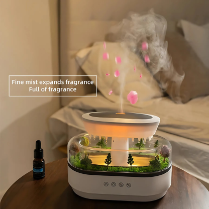 Humidifier with Rain Effect（Free two bottles of essential oil）